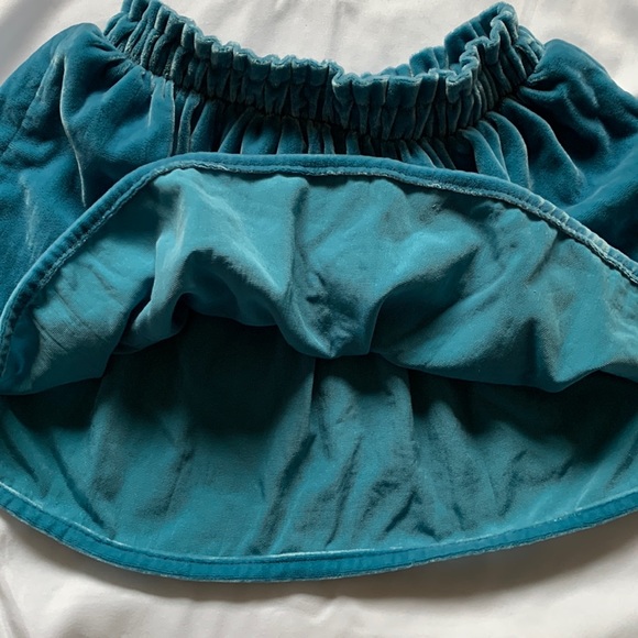 Gymboree teal velour skirt size 2T - Picture 5 of 5